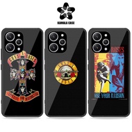 KAMALA CASE GLOSSY PREMIUM MOTIF BAND GUNS AND ROSES FOR TYPE REDMI 12 4G 12 5G REDMI 12 PRO 4G REDM