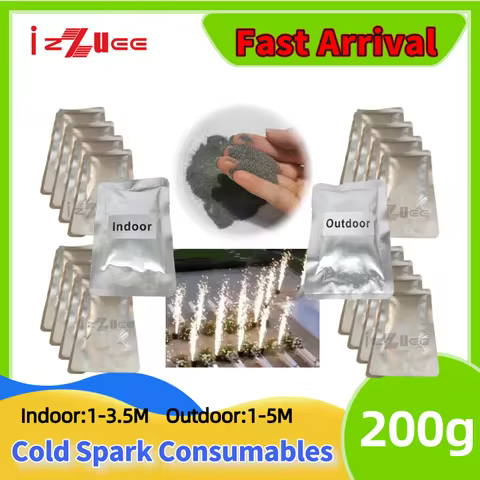 1-200Bag Ti Powder Cold Spark 200g For Wedding Party Machine Indoor Outdoor Dust MSDS Certification