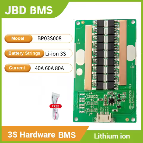 JBD BMS 12V 3S 40A 60A 80A18650 Li-ion Lithium Ion Battery Bms Protection Board
