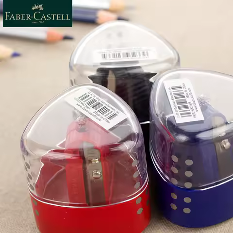 Faber Castell Double Holes Pencil Sharpener Cutter Sacapuntas Plastic Pencil Sharpener Gifts For Off