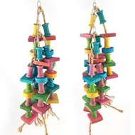 Hamster Cage Pet Hanging Block Swing Bridge fuwen® Toy Bird Wooden Ladder Parrot Gift