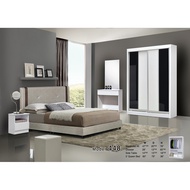 𝙏𝙀𝙍𝙈𝙐𝙍𝘼𝙃 Set Bilik Tidur Katil+Tilam Katil Queen 8Inci Foam Tilam Almari Baju 4x6kaki Meja Solek Mej