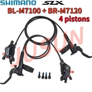 SHIMANO SLX M7120 4-piston Brake Bike MTB Hydraulic Disc Brake Set Clamp M7100 Left/Right