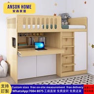 半高床帶書枱衣櫃一體 bed 單人床 free delivery 儲物床 組合床 訂製床架 床 上床下櫃組合 床架 床褥 Storage Bed 4尺床 半高床 兒童床 書桌床 衣櫃床 T259897