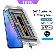 TBTIC For OPPO F21 F21s Pro Find X5 Lite Reno 8 7 8T 2023 4G Z 5G 2022 Screen Protector Tempered Glass Privacy Full Coverage With Auto Alignment Easy Install