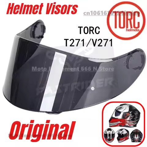 Original T271/V271 Helmet Lenses for TORC T271/V271 Flip Up Helmets,Black Helmet Visors