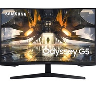 SAMSUNG 32" Odyssey G55A QHD 165Hz 1ms FreeSync Curved Gaming Monitor with HDR 10, Futuristic Design