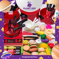 PLANETKIDZ FK579 Simulation Kitchen Toy Kitchen Cooking Toy/ Cooking Toy/ Fruit Cutting Toy/