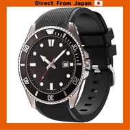 [Direct from Japan] Lamshaw Replacement Watch Strap for MDV106, Lightweight and Soft Silicone Waterp