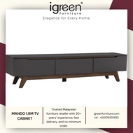 MADE IN MALAYSIA IGREEN HOME FURNITURE MANDO 1.8M TV CABINET PREMIUM QUALITY PERABOT MURAH