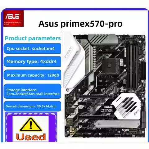 ASUS X570-PRO Motherboard AM4 AMD X570 DDR4 128GB PCI-E 4.0 HDMI SATA III USB3.2 ATX Ryzen 3 3200G 5