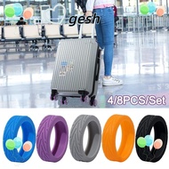 GESH1 8PCS/Set Travel Luggage Caster Shoes, Suitcase Parts Axles Silicone Luggage Wheel Covers, Reduce Noise with Silent Sound Reduce Wheel Wear Suitcase Wheels Protection Cover