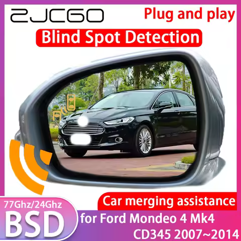 ZJCGO for Ford Mondeo 4 Mk4 CD345 2007~2014 Blind Spot Detection Car BSD BSA BSM System Driving Warn