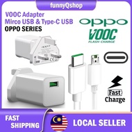 OPPO VOOC 5V/4A Original Flash Charger &amp; VOOC Micro USB Cable VOOC Adapter Charger Set Oppo 65W Super Fast USB Reno 2F