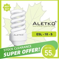 [ALETKO] Energy Saving Lamp Spiral 18-S B22 (Blue, Green)