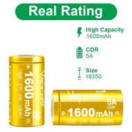Vapcell H16 18350 1600mah 5A 3.7V Li-ion Rechargeable Battery