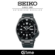 [Official Warranty] Seiko SRPD65K1 Men's Seiko 5 Sport Automatic Black Stainless Steel Strap Watch