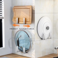 Stainless Steel Pan Holder Lid Holder Kitchen Rack Drain Rack Penyangkut Tudung Periuk Home Kitchen