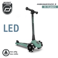 [คูปองคู่ลดเพิ่ม] Scoot & Ride Highway รุ่น Kick 3 สกู๊ตเตอร์ขาไถ ปรับความสูงได้ 3 ระดับ ล้อพรีเมี่ย