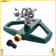 Jniutr Weatherproof Impact Sprinkler Rust Resistant Sprinkler 360-degree Rotating Heavy Duty Garden 