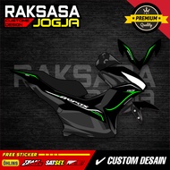Yamaha Aerox new transparent striping sticker, minimalist racing vinyl ZK-18