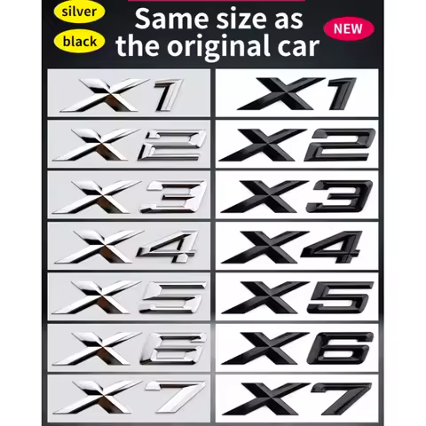 Suitable for BMW X1 X2 X3 X4 X5 X6 X7 F49 U12 F39 G08 G18 F15 F25 F26 G01 G02 G05 G06 G07 logo and t