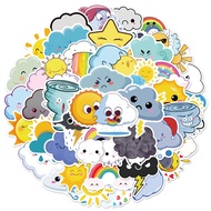 10/50Pcs Weather Cartoon Stickers for Stationery Laptop Guitar Waterproof Sticker Toys Gift