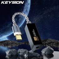 KEYSION CS43198 DSD256 384KHz + แจ็ค3.5หูฟังเครื่องถอดรหัสแอมพลิฟายเออร์เสียง HiFi USB DAC แบบพกพา C