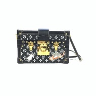 Louis Vuitton LV 黑 Petite Malle 貓咪聯名 盒子 肩背包