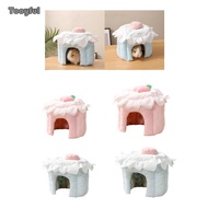 [Tooyful] Guinea Pig Hideout Lovely Chinchilla Guinea Habitat Small Animals House for Chinchilla Squ