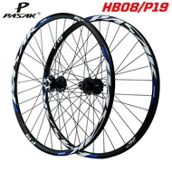 PASAK MTB Road Bike Wheelset 26/27.5/29 inch 32 Holes Disc Brake 4 Sealed Bearings Wheels 11/12 Speeds Cassette HG Hub Rim