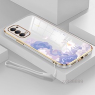 Casing OPPO reno 4 4G reno 4 pro reno 5 reno 5 pro reno 6 4G reno 6 5G oppo reno 6Z oppo reno 6 pro Phone Case cute deer Silicone pretty Phone Case Send Lanyard