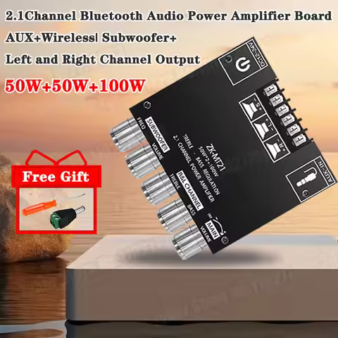 ZK-MT21 Channel Bluetooth 5.0 CS8673E 2.1 Subwoofer Amplifier Board 50W X 2+100W Power Audio Stereo 