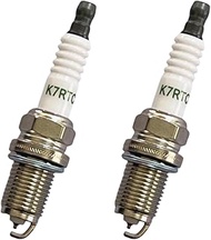 Engine Spark Plug 2PCS K7RTC Replacement Car Spark Plugs 14mm Thread Diameter 19mm Length for 6364/B