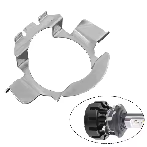 2Pcs High Temperature Resistant Stainless Steel H7 L05 Adapter Car Headlamp Socket LED Bulb Holder L