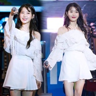REAL PHOTO OF WHITE DRESS IU