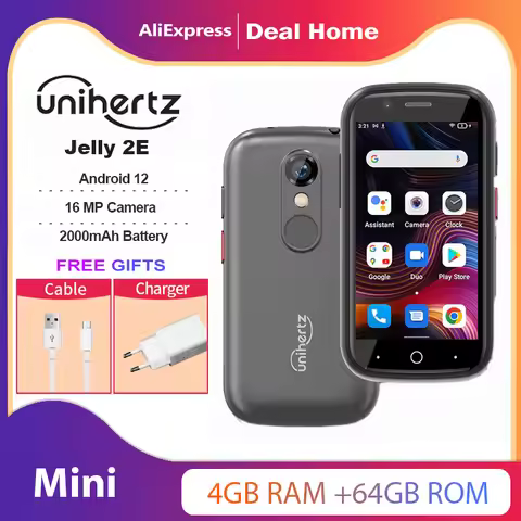 In Stock Unihertz Jelly 2E Mini Smartphone Android 12 Unlocked 4GB 64GB Global Version Mobile Phone 