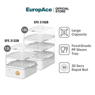 EuropAce 12L/18L Rapid Food Steamer EFS 3122B & EFS 3182B with 1 year warranty