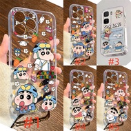 For POCO X7 C75 F6 C65 M5 X5 M6 M5S F4 X5 F5 F2 Pro GT 4G 5G SG2 transparent Phone case Crayon Shin 