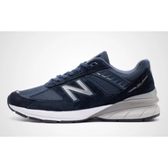 [] Ready Stock Discount New Style New Balance 990V5 Suede Mesh 3M Reflective American Navy Blue M990