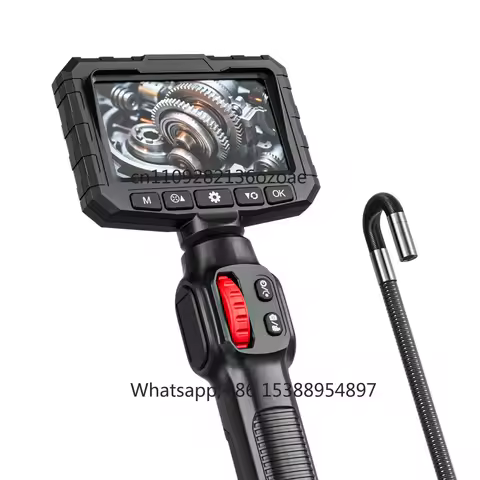 2026 IP67 Waterproof 360° Articulating Endoscope 3.9mm 1m 1080P HD 4.3" IPS Display Car Pipe Inspect
