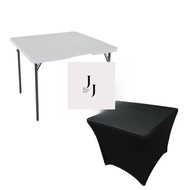 Table Cloth Spandex Table Cloth Stretchable Cloth Square Table Cloth Occassion Catering Banquet