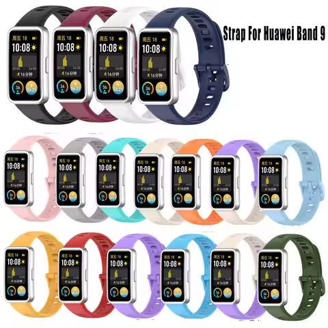 Strap For Huawei Band 8 9 10 Accessories Smart Watch Replacement Watchband Silicone Bracelet For Hua