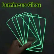 Luminous Tempered Glass OPPO A15 A16 A16K A55 A58 A78 A54 A72 A74 A94 A96 A3S A5S A7 A31 A53 A32 A5 A9 2020 A12 A52 A92 F5 F7 F9 Pro Reno 4 5 6 7 8 Z Airbag Screen Protector Film