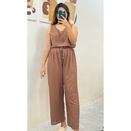 terno women pambahay sleepwear for women pajama PAMBAHAY SANDO PANTS CHALLIS TERNO FOR WOMEN MED TO 