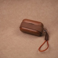 Premium Leather & Solid Wood Protective Case for Panasonic Technics EAH-AZ80 Earbuds – Durable Styli