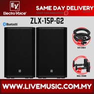 EV Electro-Voice ZLX-15P G2 1000W 15" Powered Loudspeaker With Speaker Stand And Cable-Each/Pair (ZL