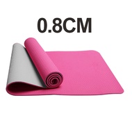 High Quality Non-slip 183CM x 61CM x 8MM Gym Workout fitness Pilates Yoga Mat (0.8CM thick)