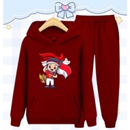 Merdeka Anomali Suit Children's T-shirt Tungtung Sahur 17 August Girls Boys Independence Clothes Gir