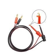 Multimeter Dual Test Hook Clip to Male Banana Plug Cable 4ft 4 in 1